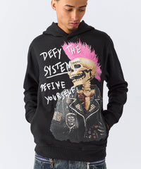 Define Embroidered Hoodie - Black