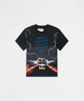 Back To The Future Roads Graphic Short Sleeve Tee - Black
