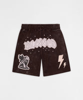 Blessed Graphic Shorts - Brown