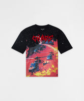 Chaos Chenille Patched Short Sleeve Tee - Black