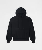 Essential Pull Over Boxy Fit Hoodie - Black