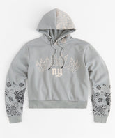 Brooklyn Women's Graphic Long Sleeve Hoodie - Grey