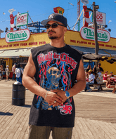 Built For Chaos Muscle Tee - Washed Black