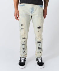 Distressed Rip and Frayed Denim - Light Blue