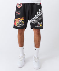 Dodge Scatpack Embroidered Racing Short - Black