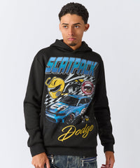 Dodge Scatpack Graphic Long Sleeve Hoodie - Black