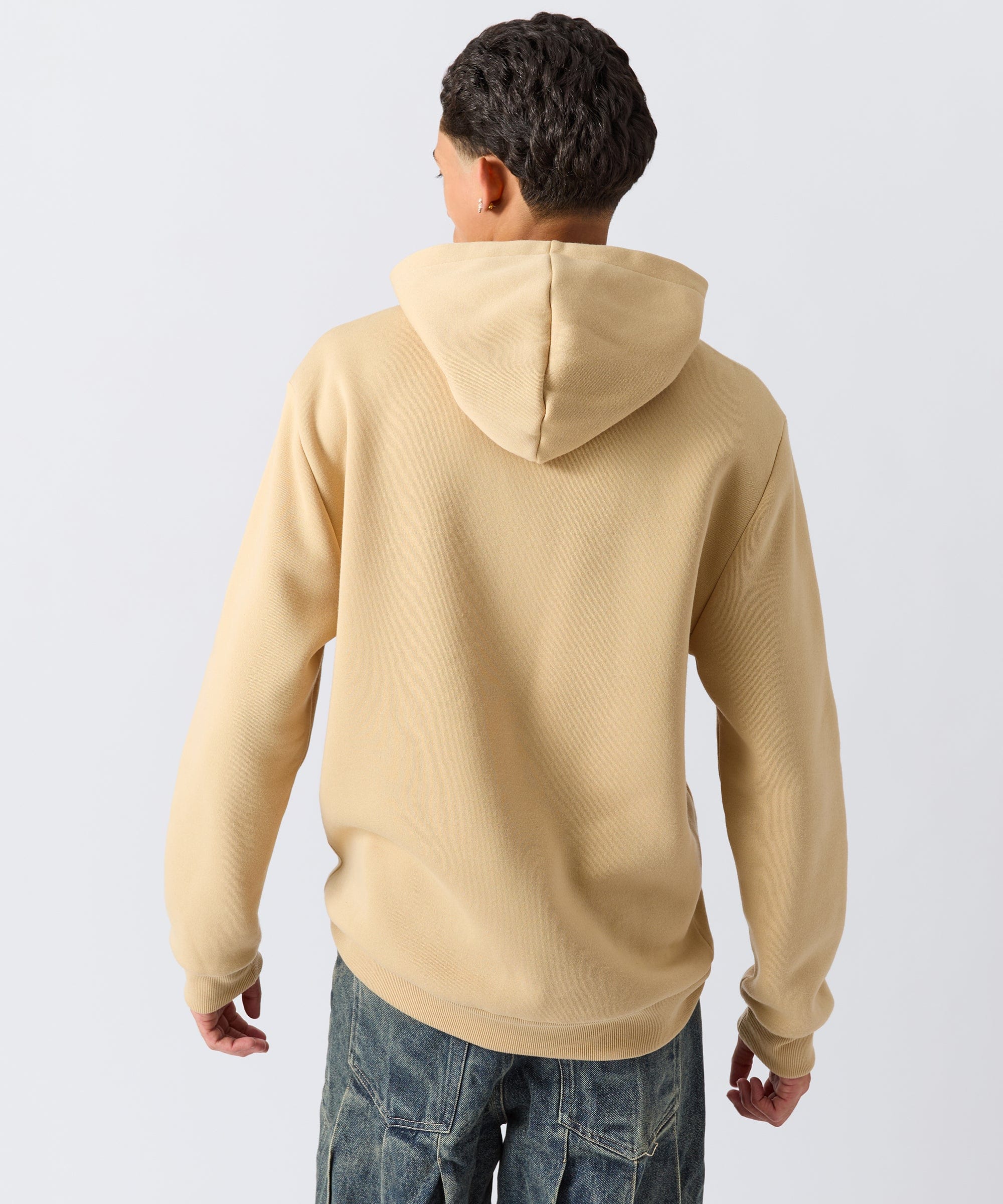 Champion Chenille Embroidered Long Sleeve Hoodie - Khaki