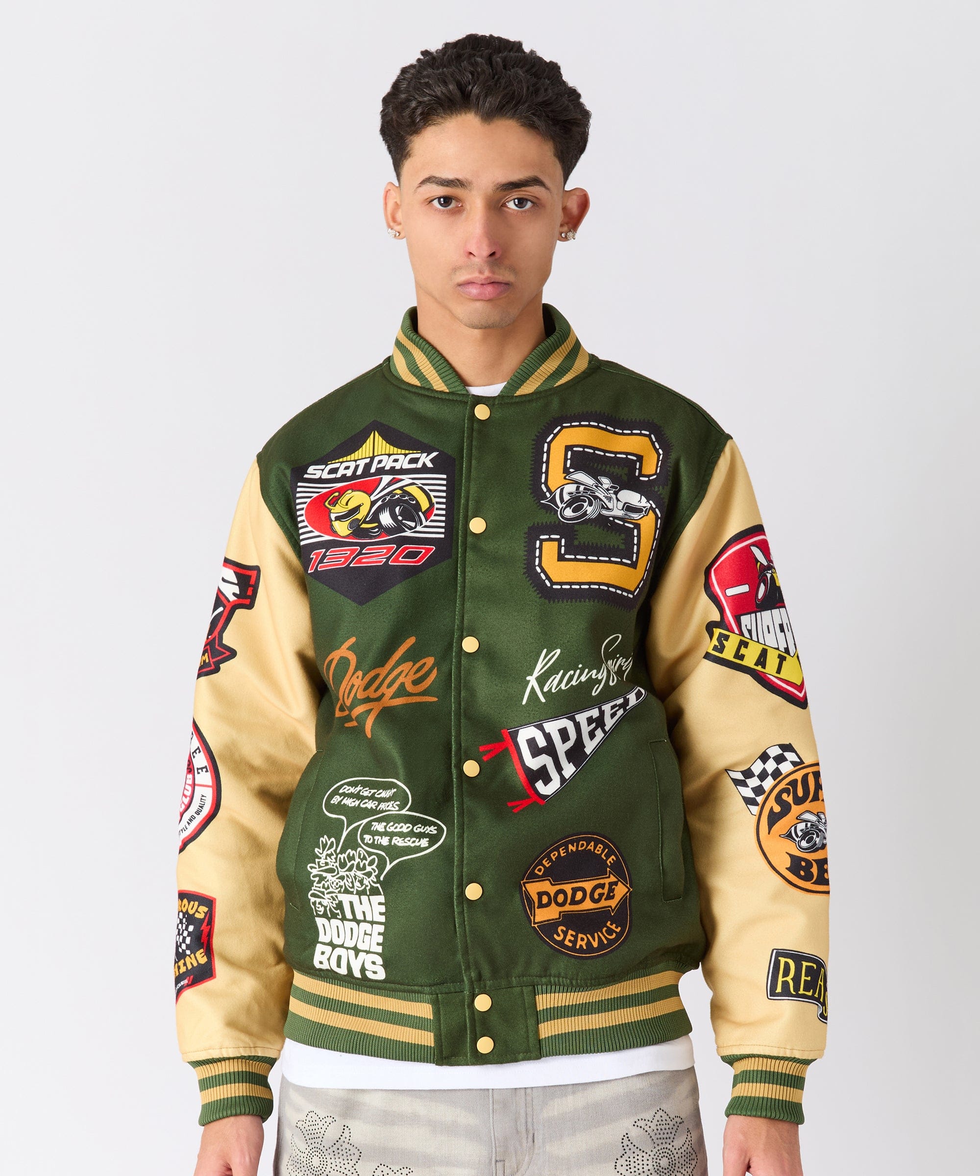 Dodge Scatpack Varsity Jacket - Green