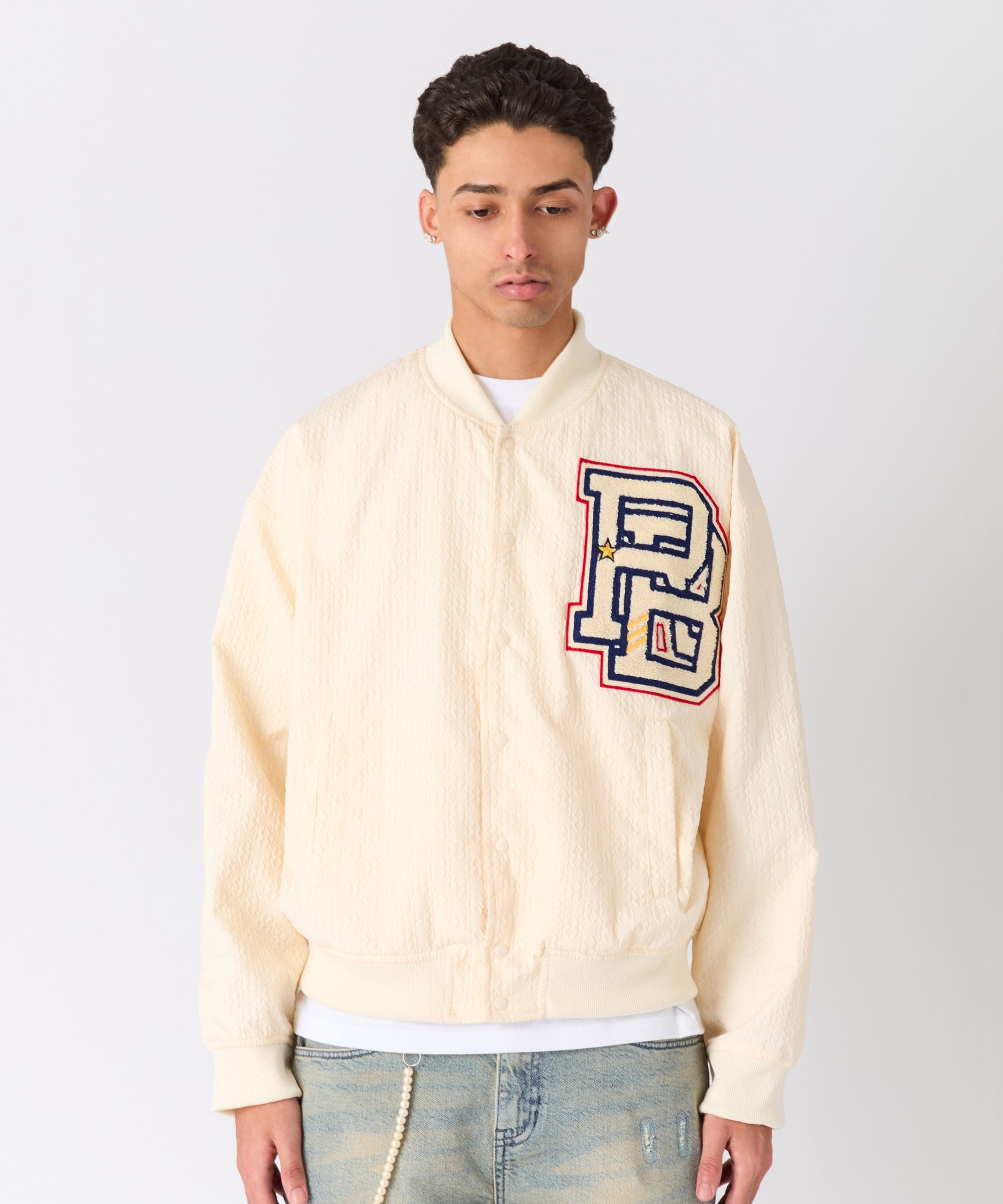 Coaches Chenille Jacket - White