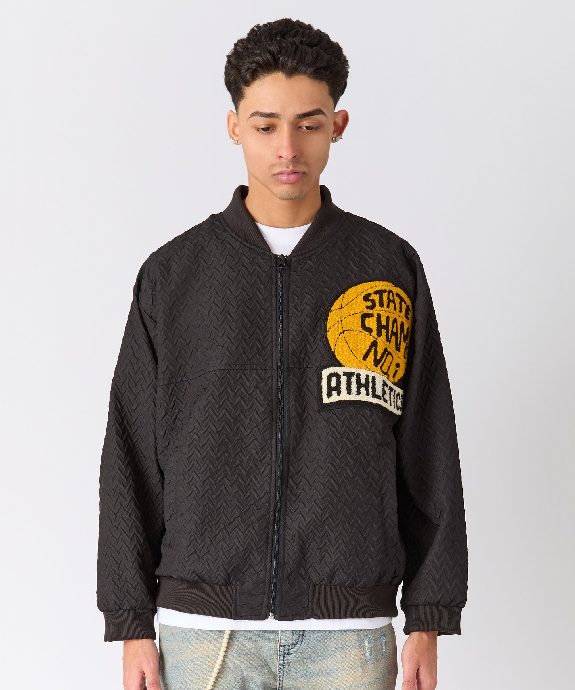 Coaches Chenille Jacket - Black