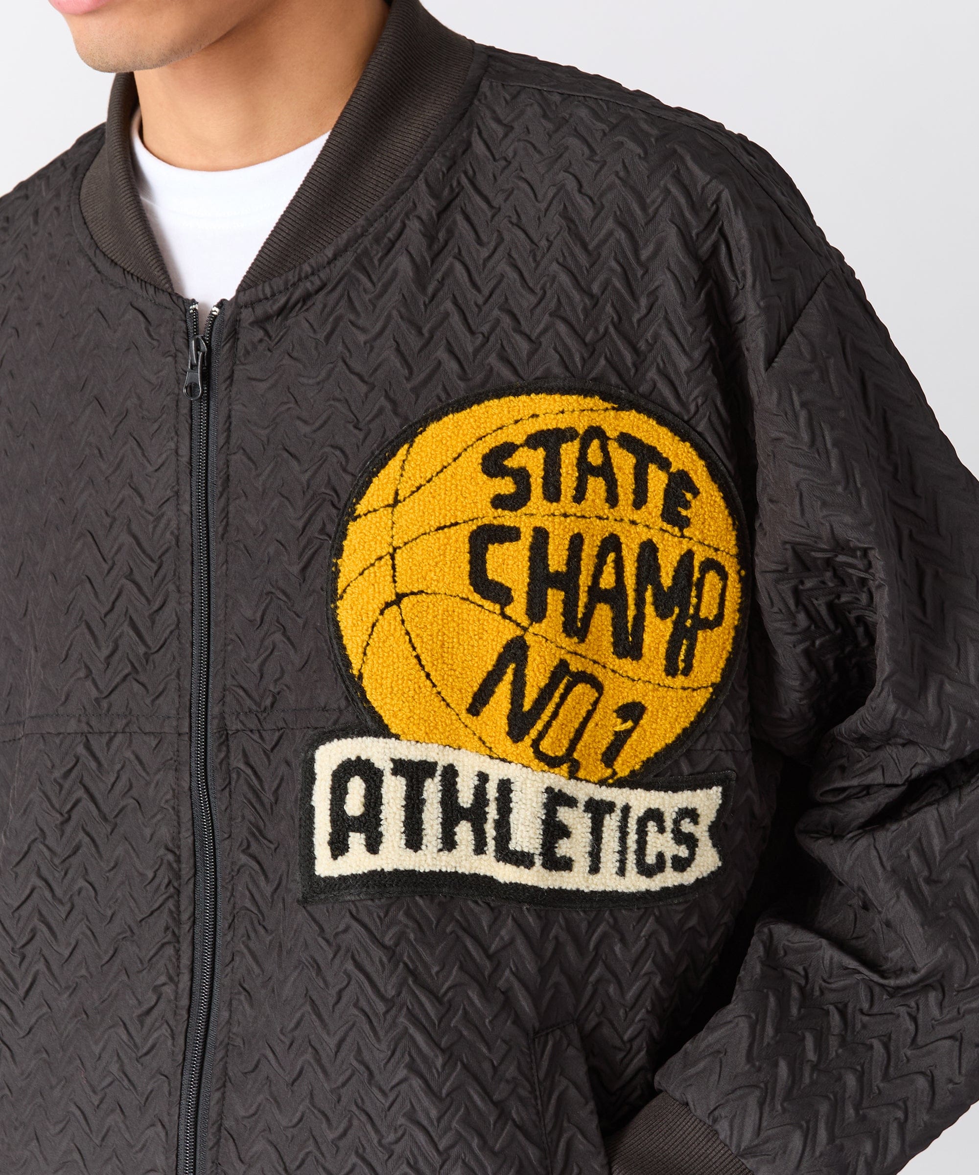 Coaches Chenille Jacket - Black