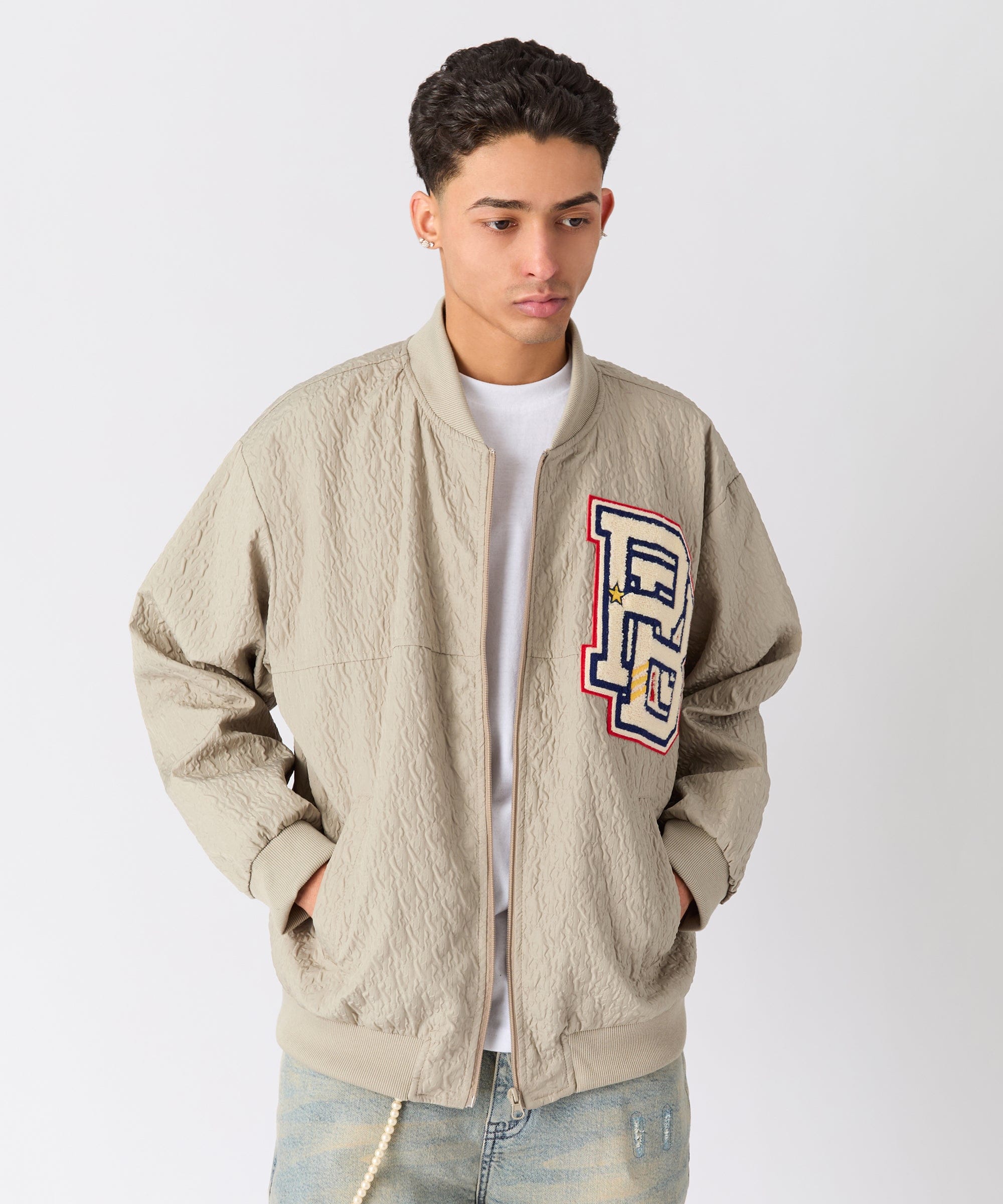 Coaches Chenille Jacket - Light Green