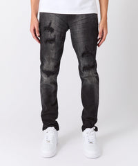 Eclipse Ripped Skinny Jeans - Black