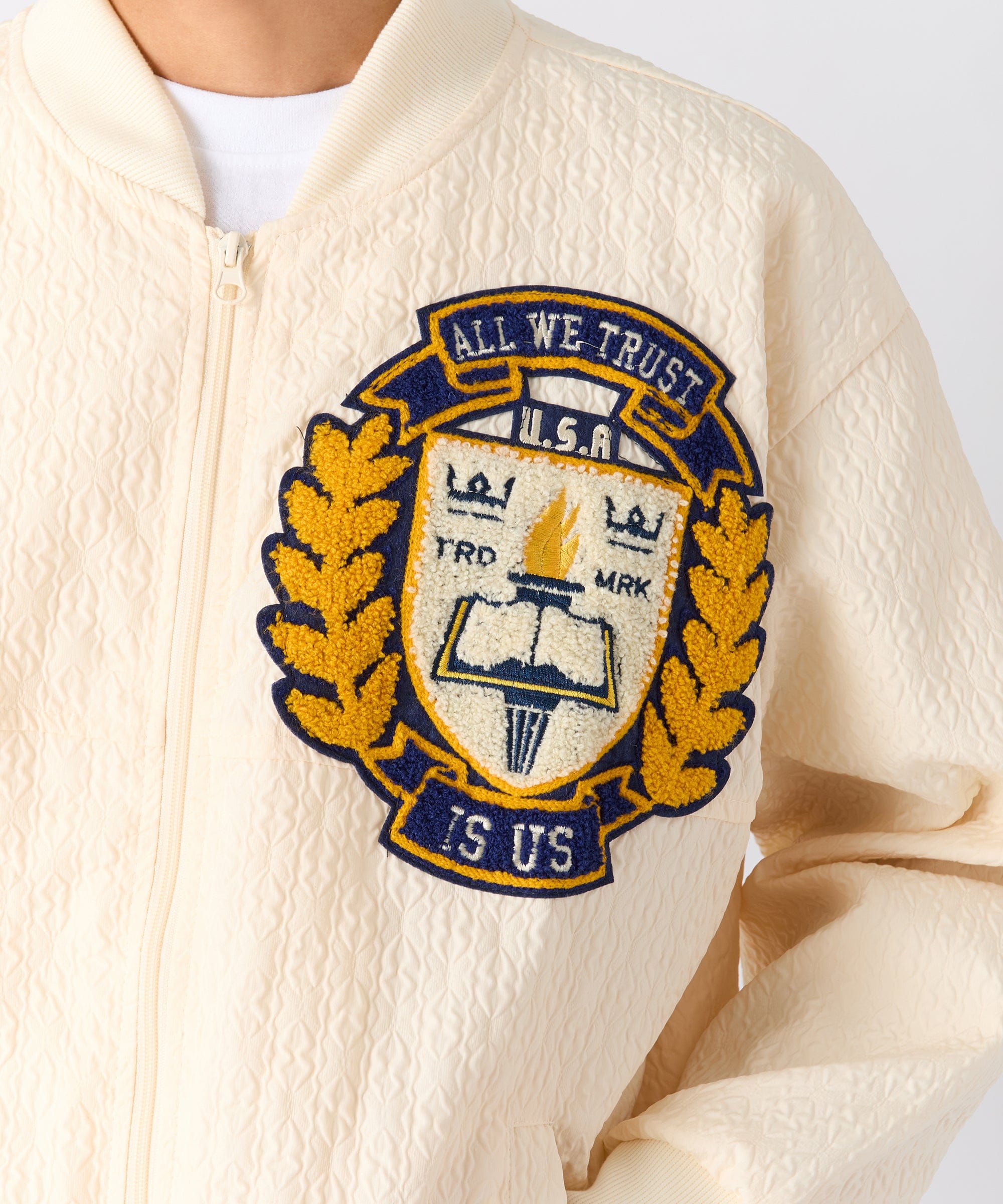 Coaches Chenille Jacket - Cream