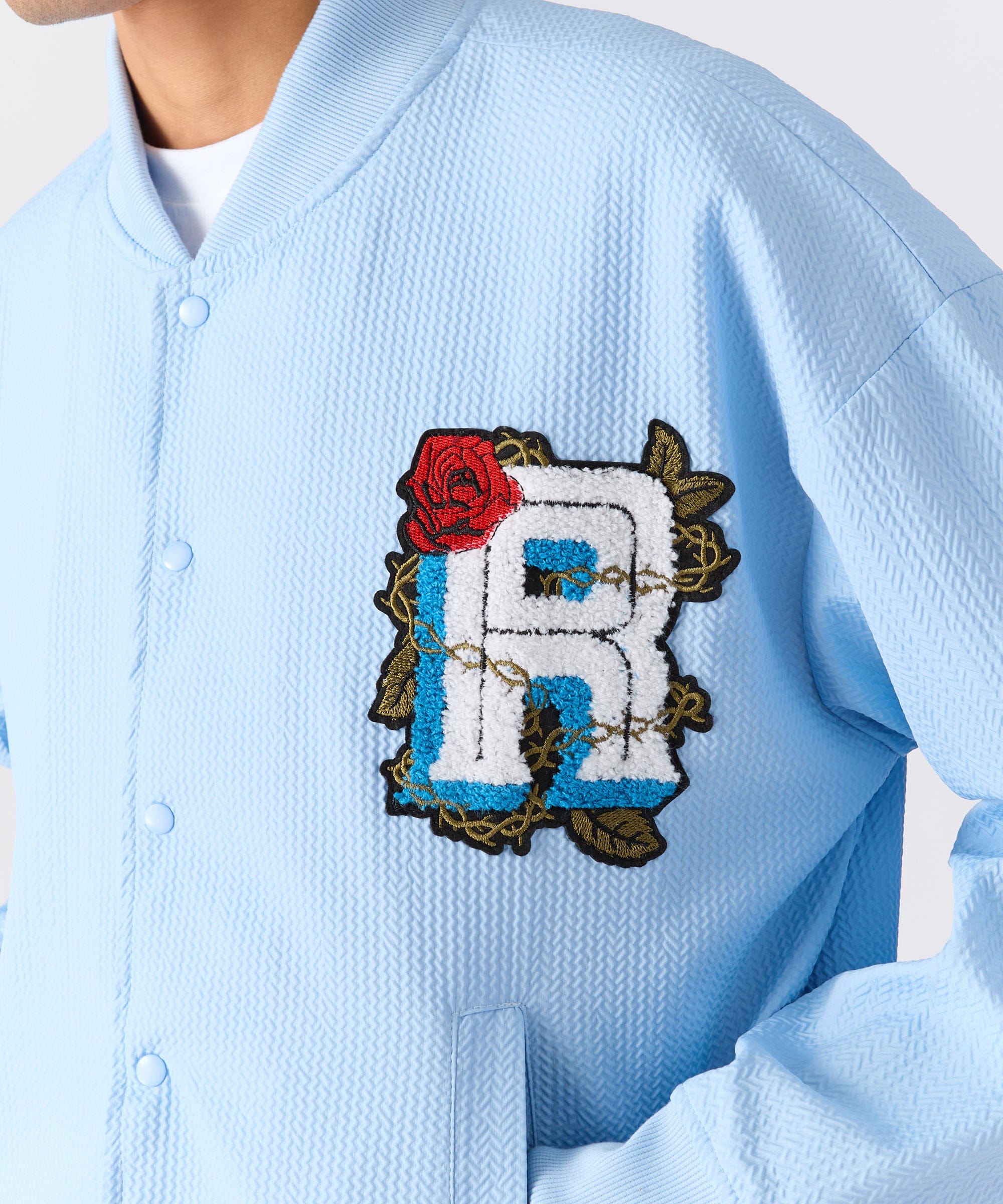 Coaches Chenille Jacket - Light Blue