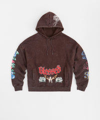 Blessed Washed Hoodie - Brown