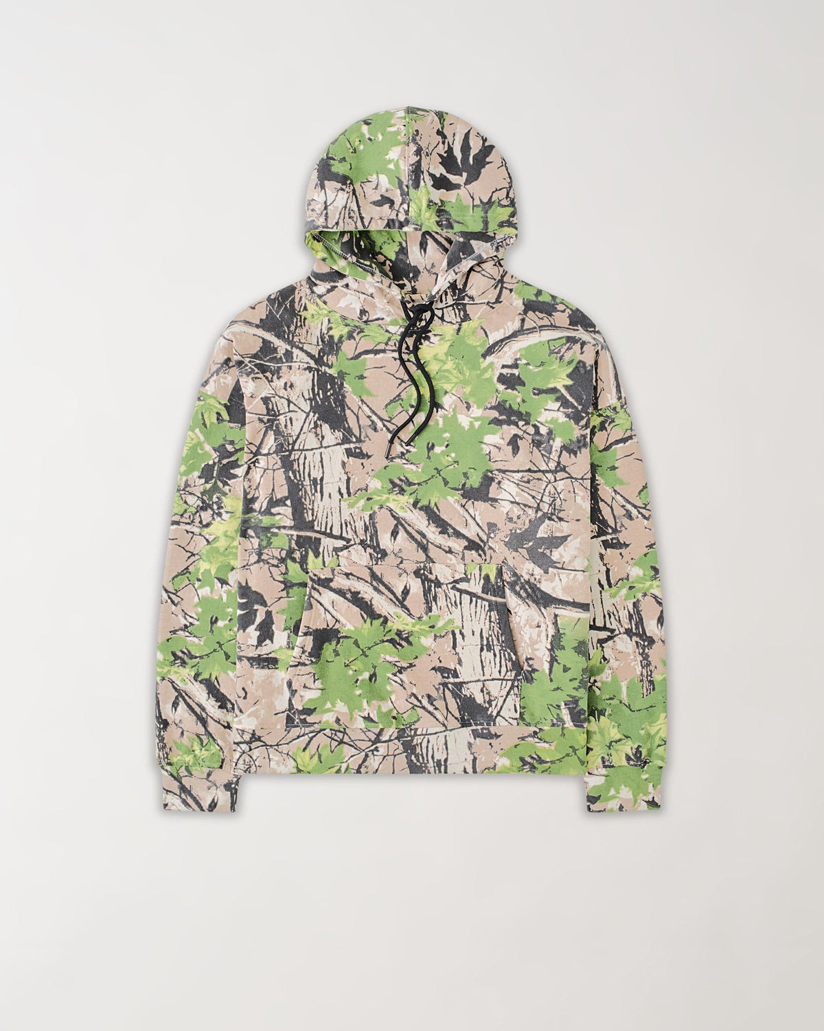 Essential Pull Over Boxy Fit Hoodie - Dark Brown Tree