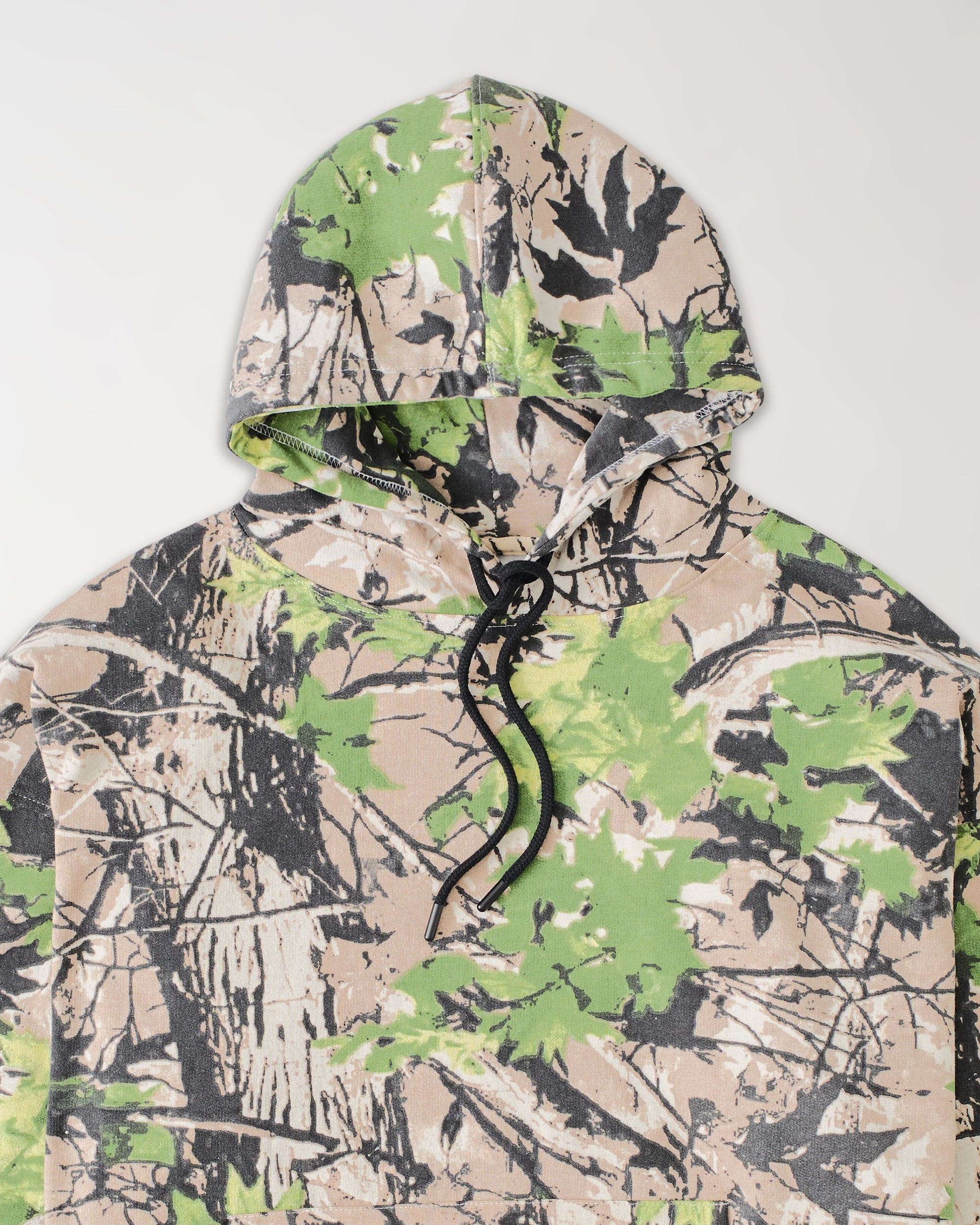 Essential Pull Over Boxy Fit Hoodie - Dark Brown Tree