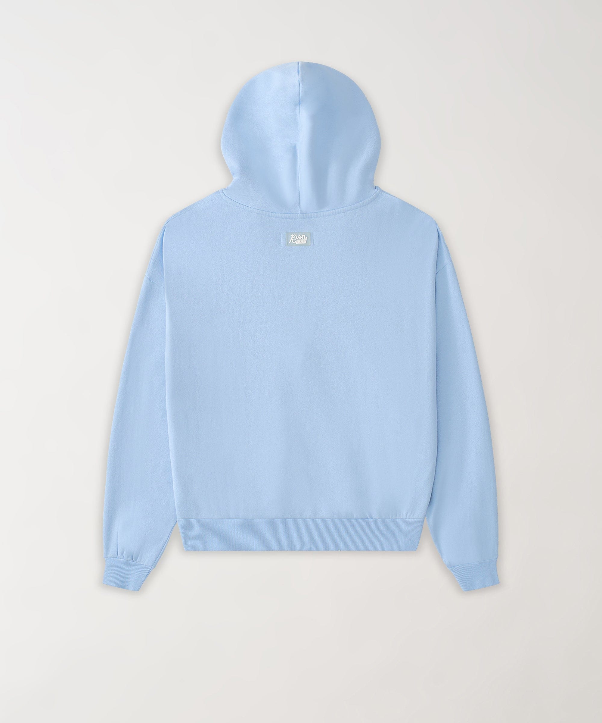 Essential Boxy Fit Zip Up Hoodie - Blue
