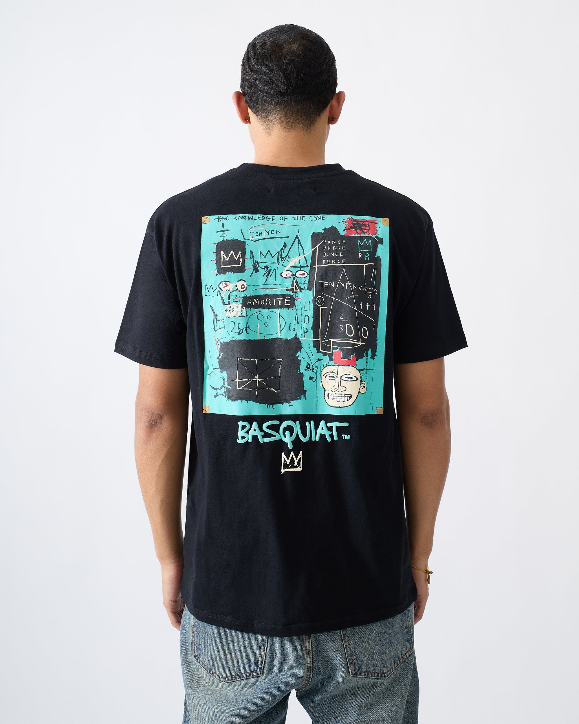 Basquiat Equals Pi Short Sleeve Tee - Black
