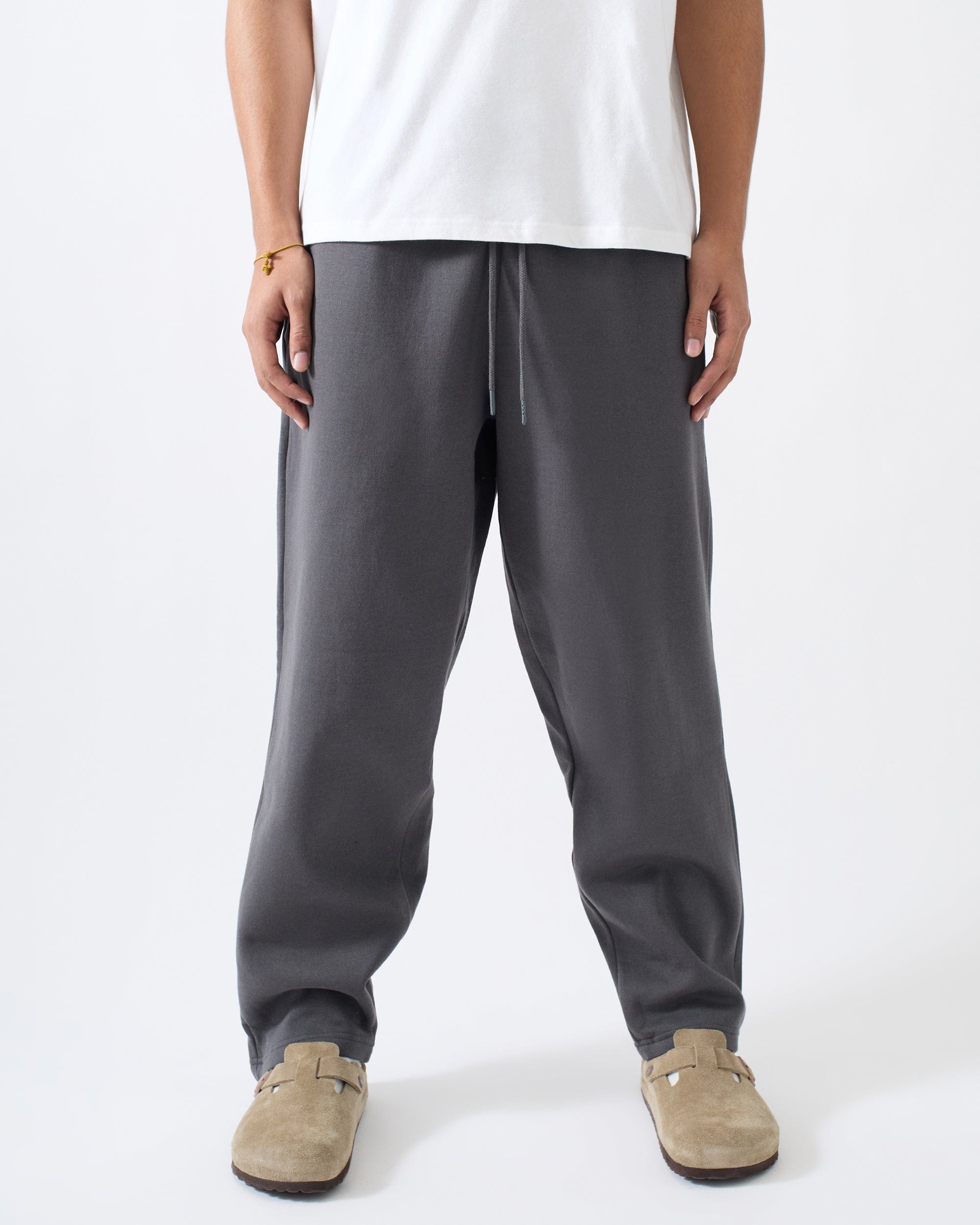 Classic Open Hem Pant - Dark Grey
