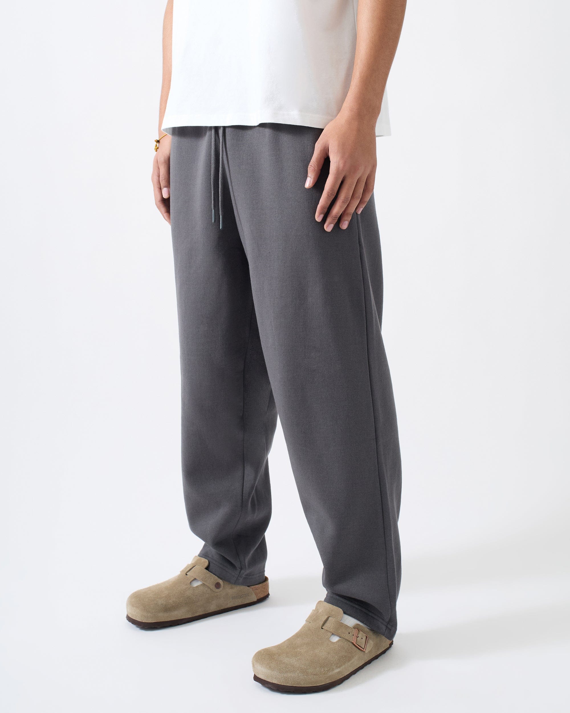 Classic Open Hem Pant - Dark Grey