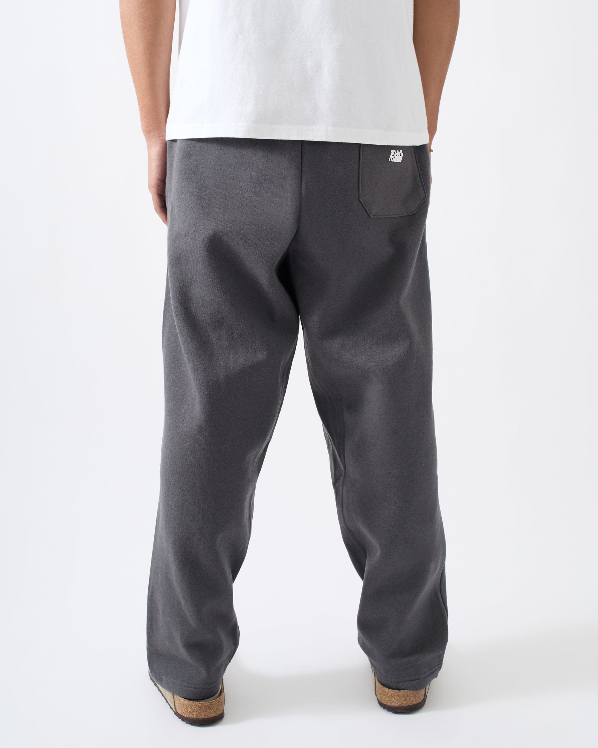Classic Open Hem Pant - Dark Grey