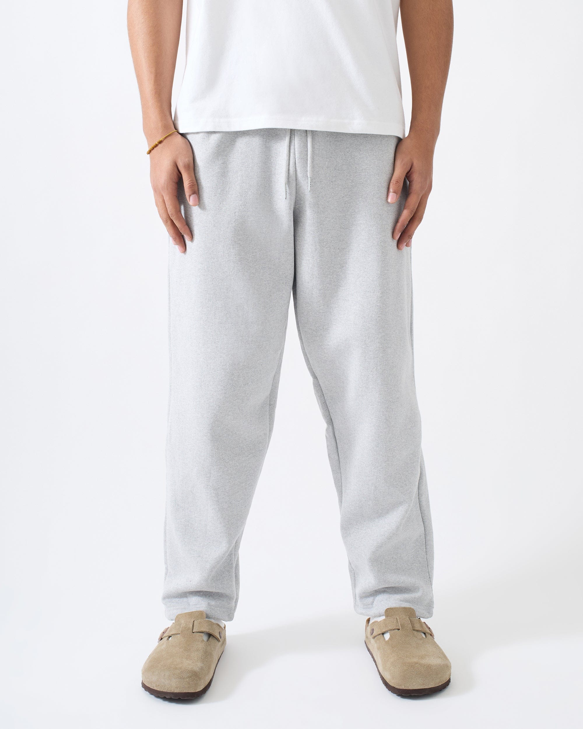Classic Open Hem Pant - Heather Grey