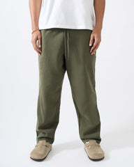 Classic Open Hem Pant - Olive Green