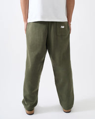 Classic Open Hem Pant - Olive Green