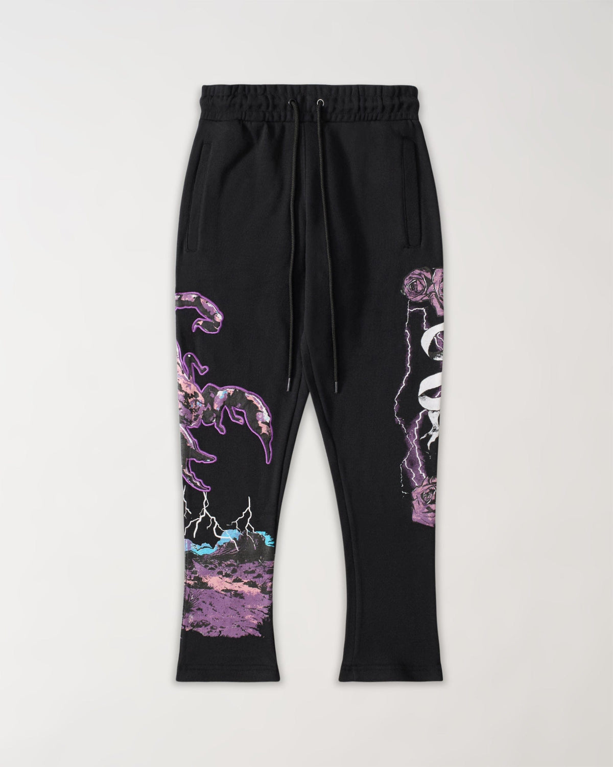 All We Ask Is Trust Applique Jogger - Black