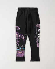 All We Ask Is Trust Applique Jogger - Black