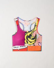 Comic Pop Women's Sports Bra - Multicolor