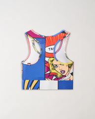 Comic Pop Women's Sports Bra - Multicolor