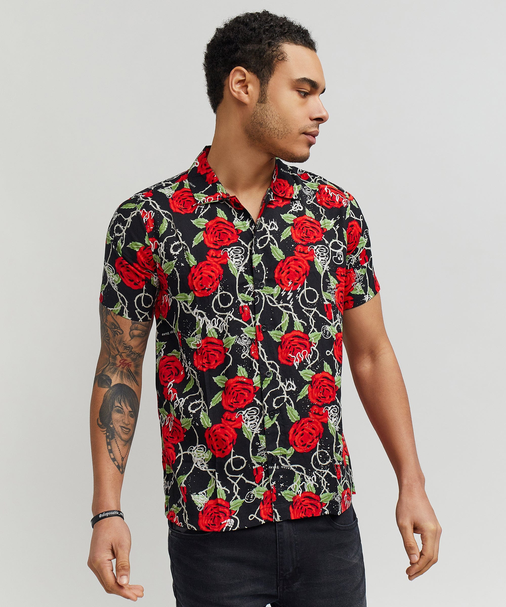 Harper Shirt Allover Print Short Sleeve Button Down Shirt
