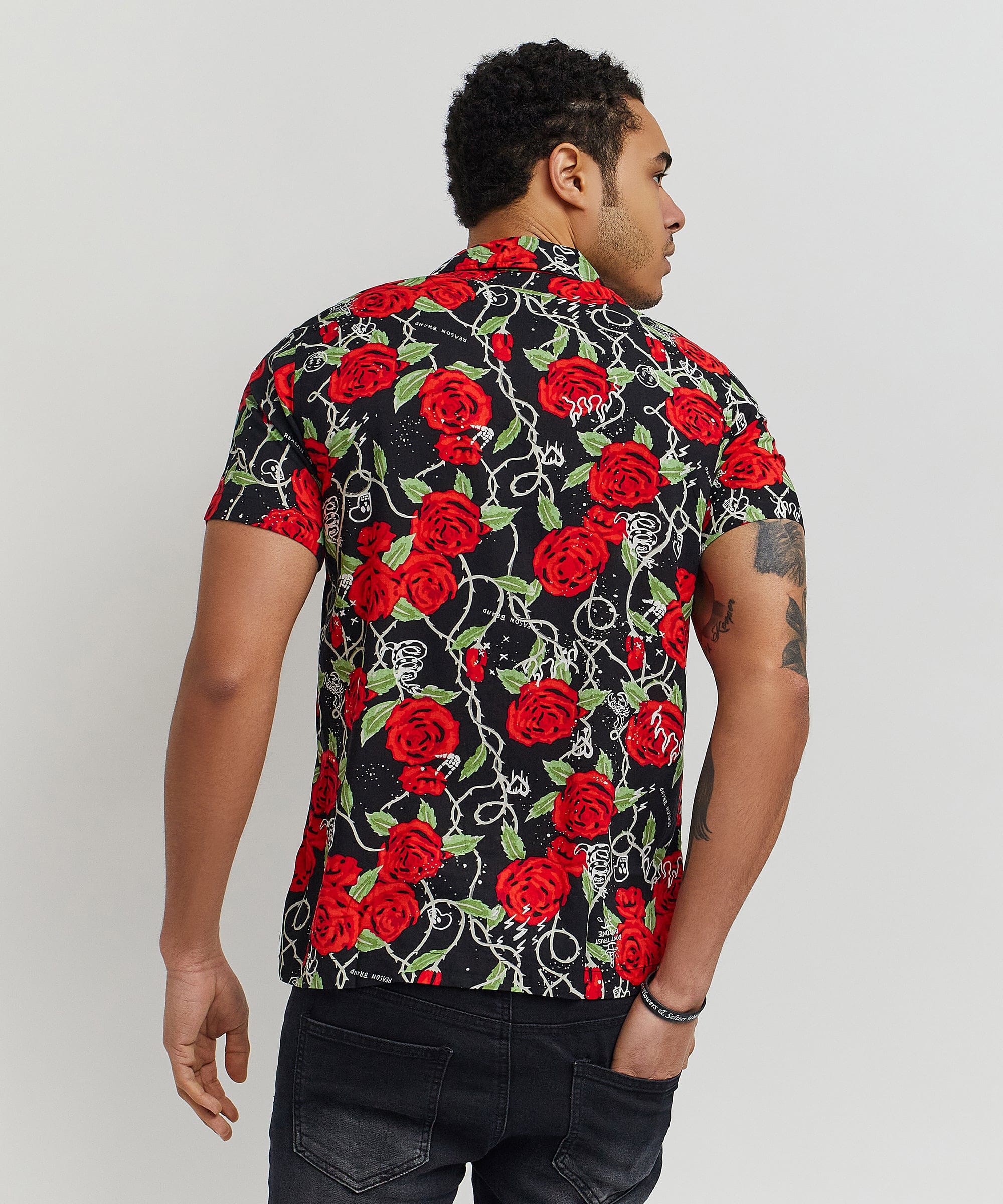 Harper Shirt Allover Print Short Sleeve Button Down Shirt