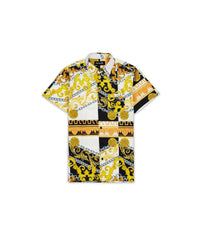 Baroque Viscose Woven Short Sleeve Shirt - Multicolor