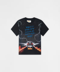 Back To The Future Roads Graphic Short Sleeve Tee - Black