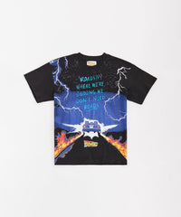 Back To The Future Roads Tee - Black