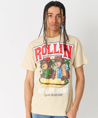 Cheech & Chong Rollin With My Homies Graphic Short Sleeve Tee - Khaki