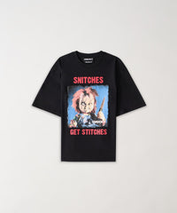 Chucky "Snitches Get Stitches" Tee - Black