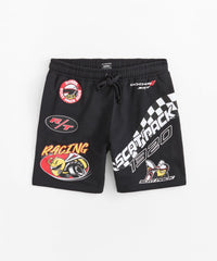 Dodge Scatpack Embroidered Racing Short - Black