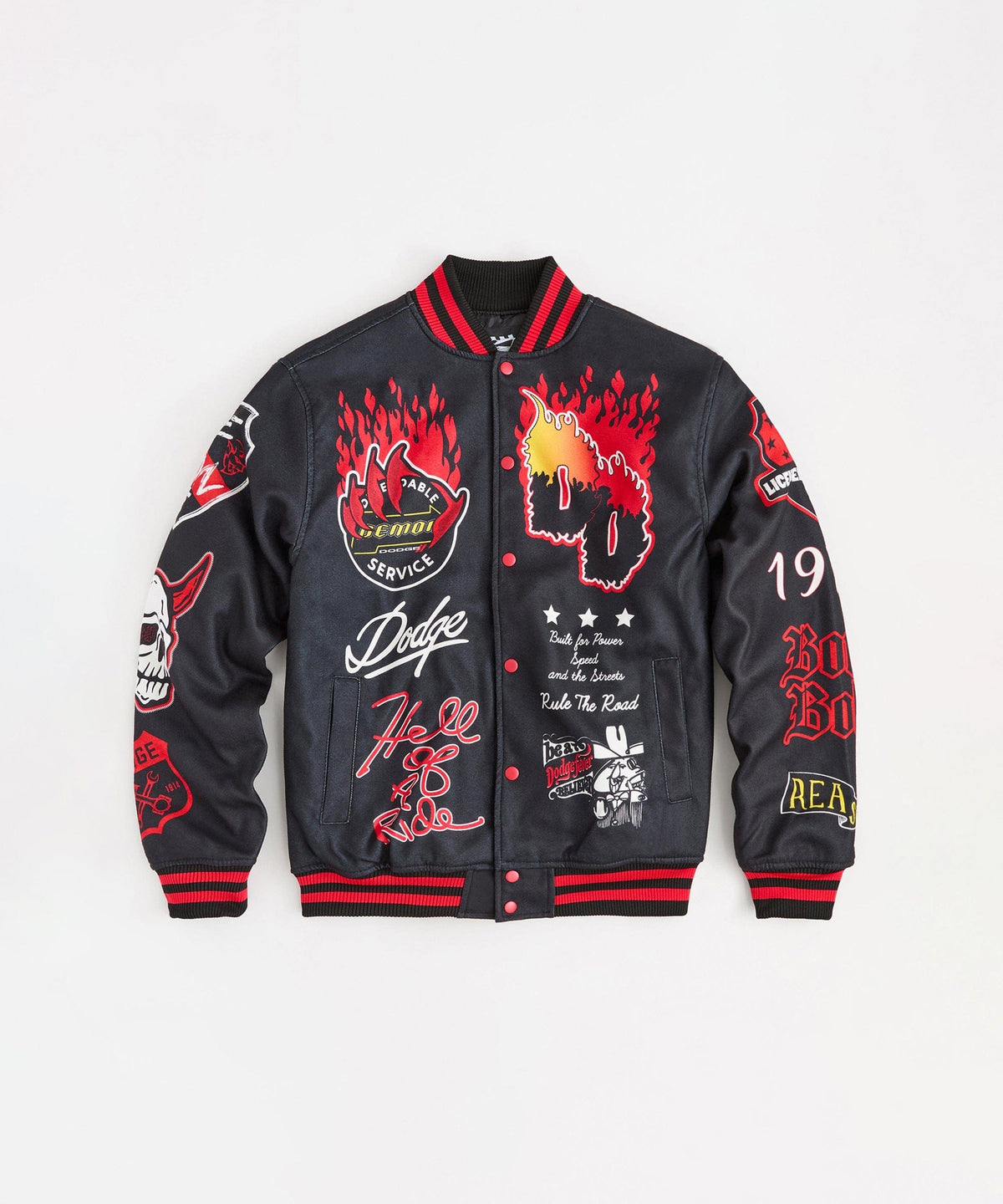 Dodge Demon Varsity Jacket -  Black