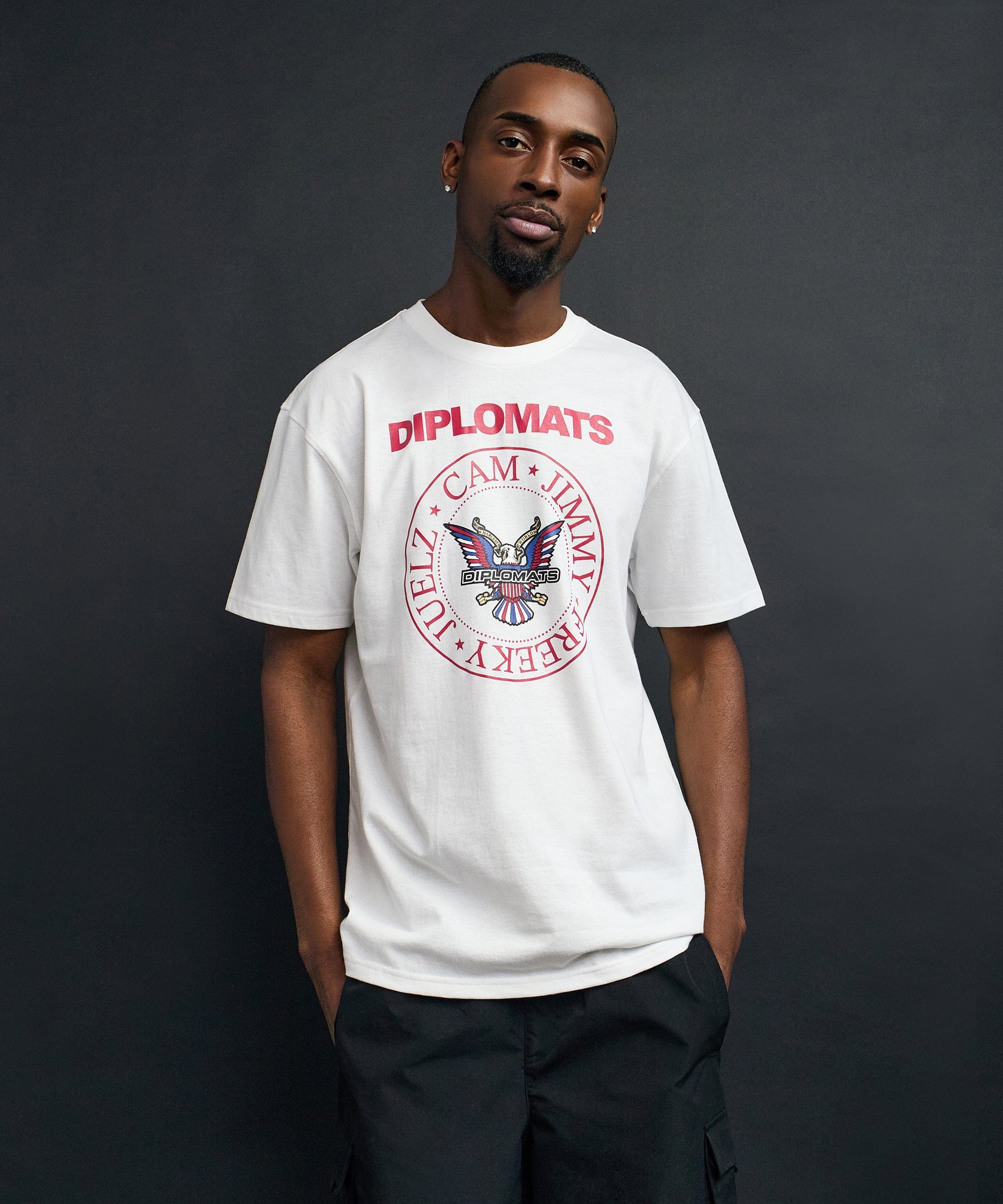 Dipset Downtown Graphic Short Sleeve Tee - White