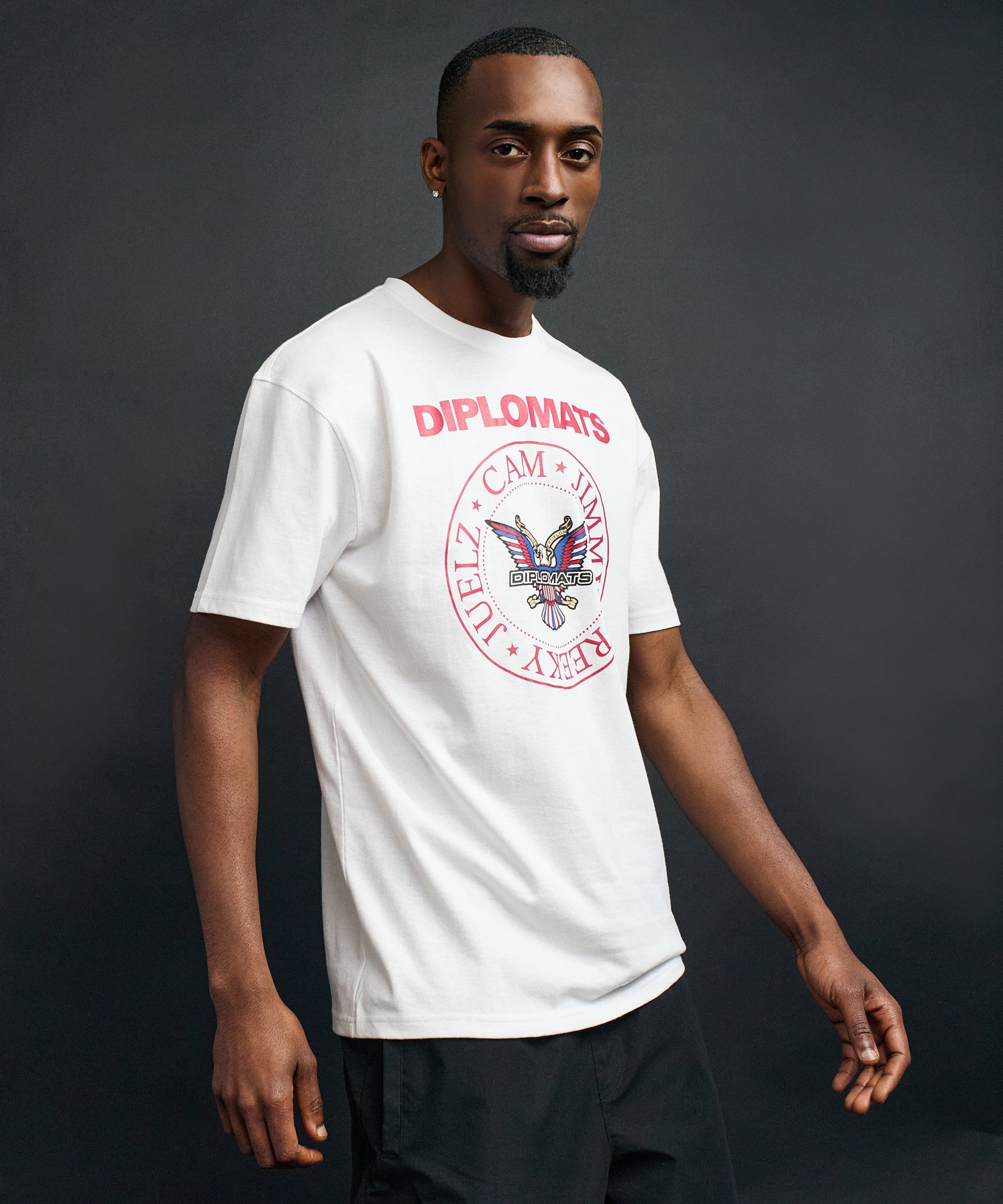 Dipset Downtown Graphic Short Sleeve Tee - White