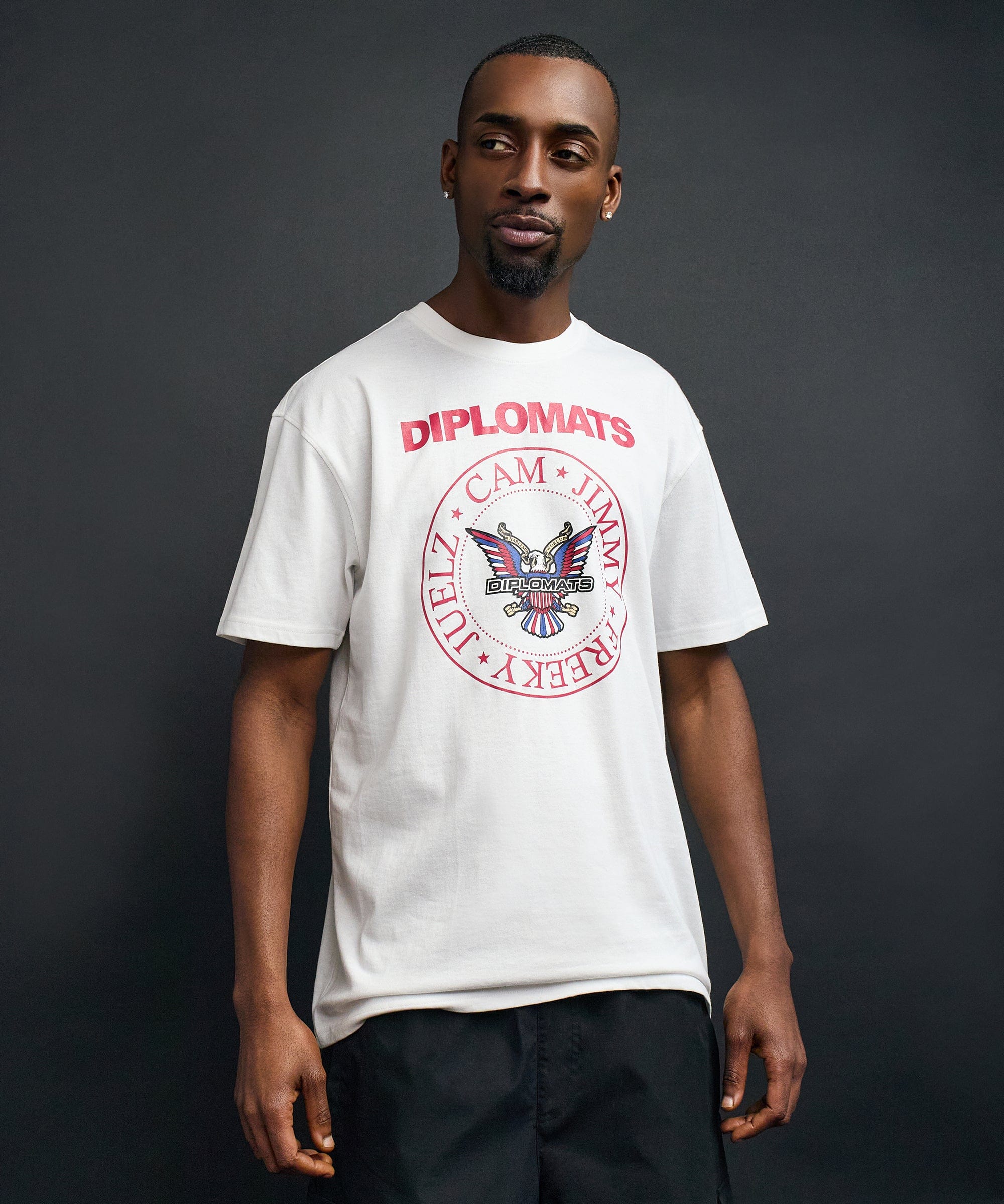 Dipset Downtown Graphic Short Sleeve Tee - White