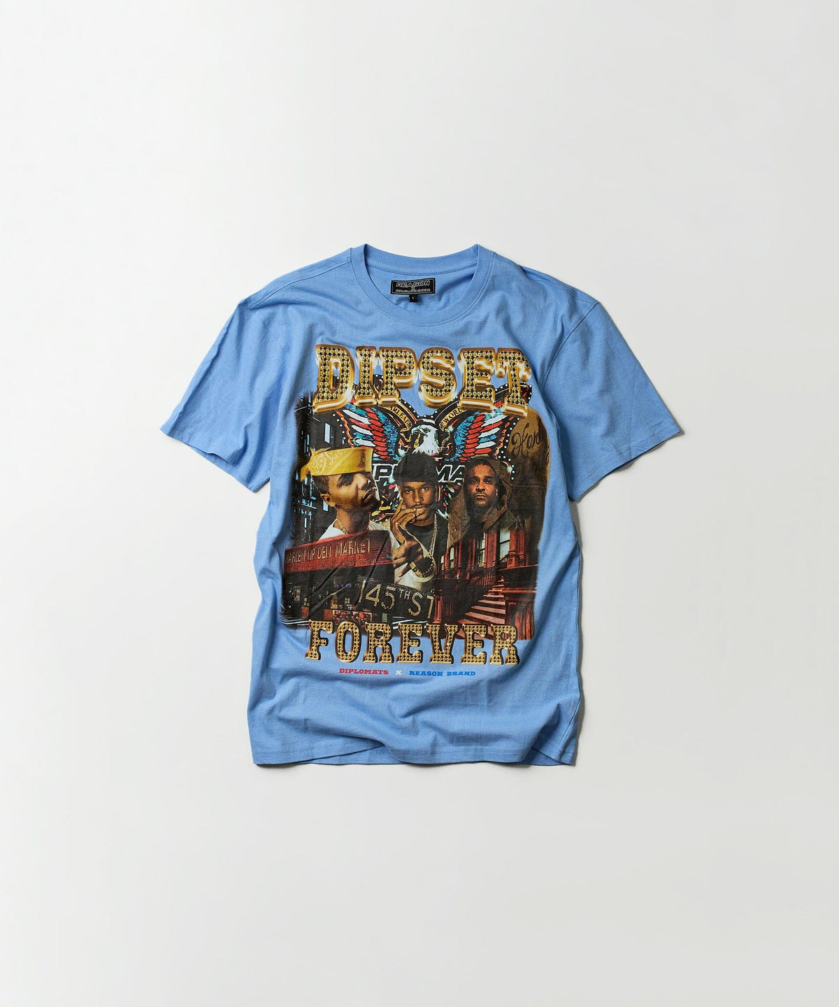Dipset Forever Graphic Short Sleeve Tee - Light Blue