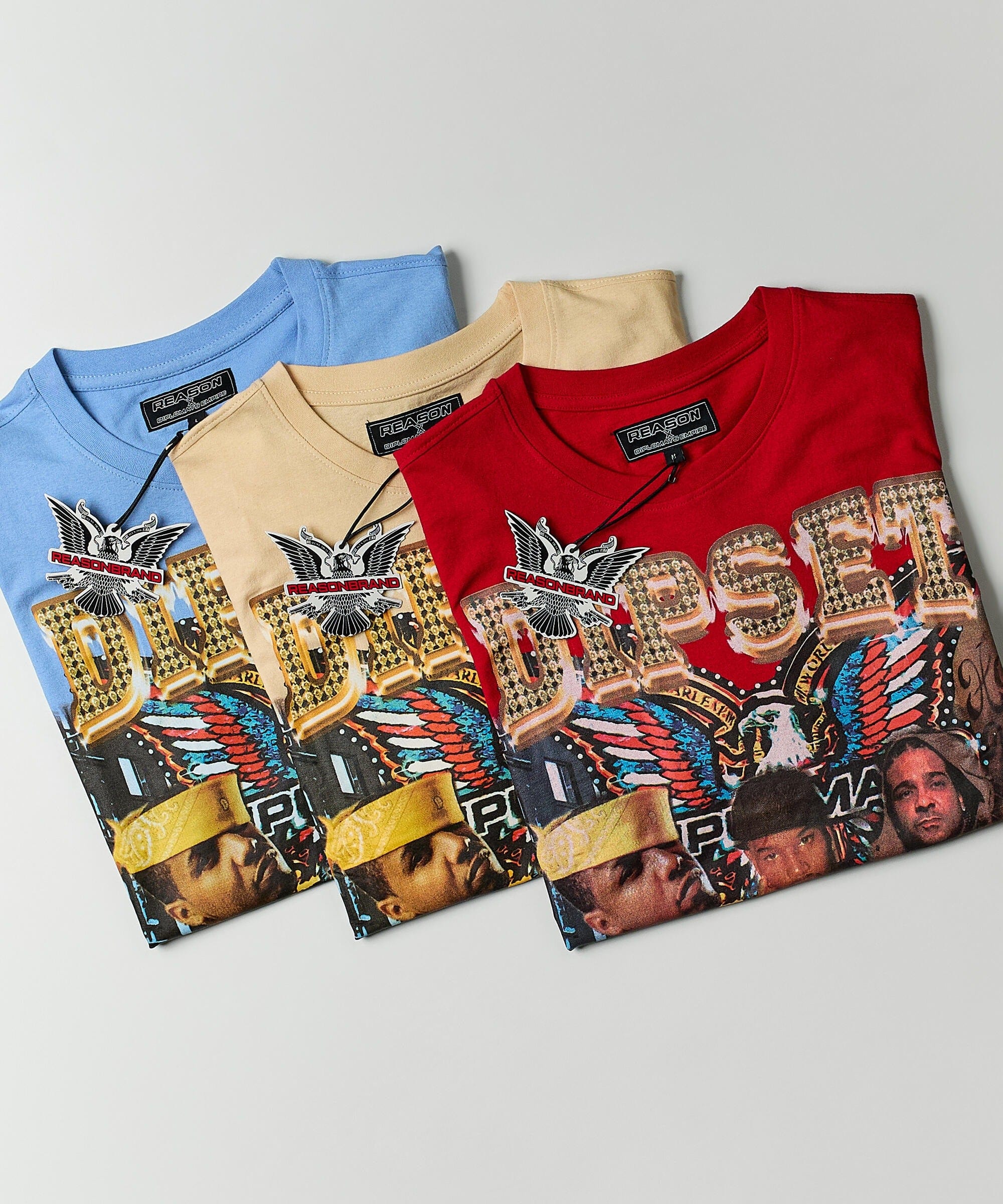 Dipset Forever Graphic Short Sleeve Tee - Light Blue