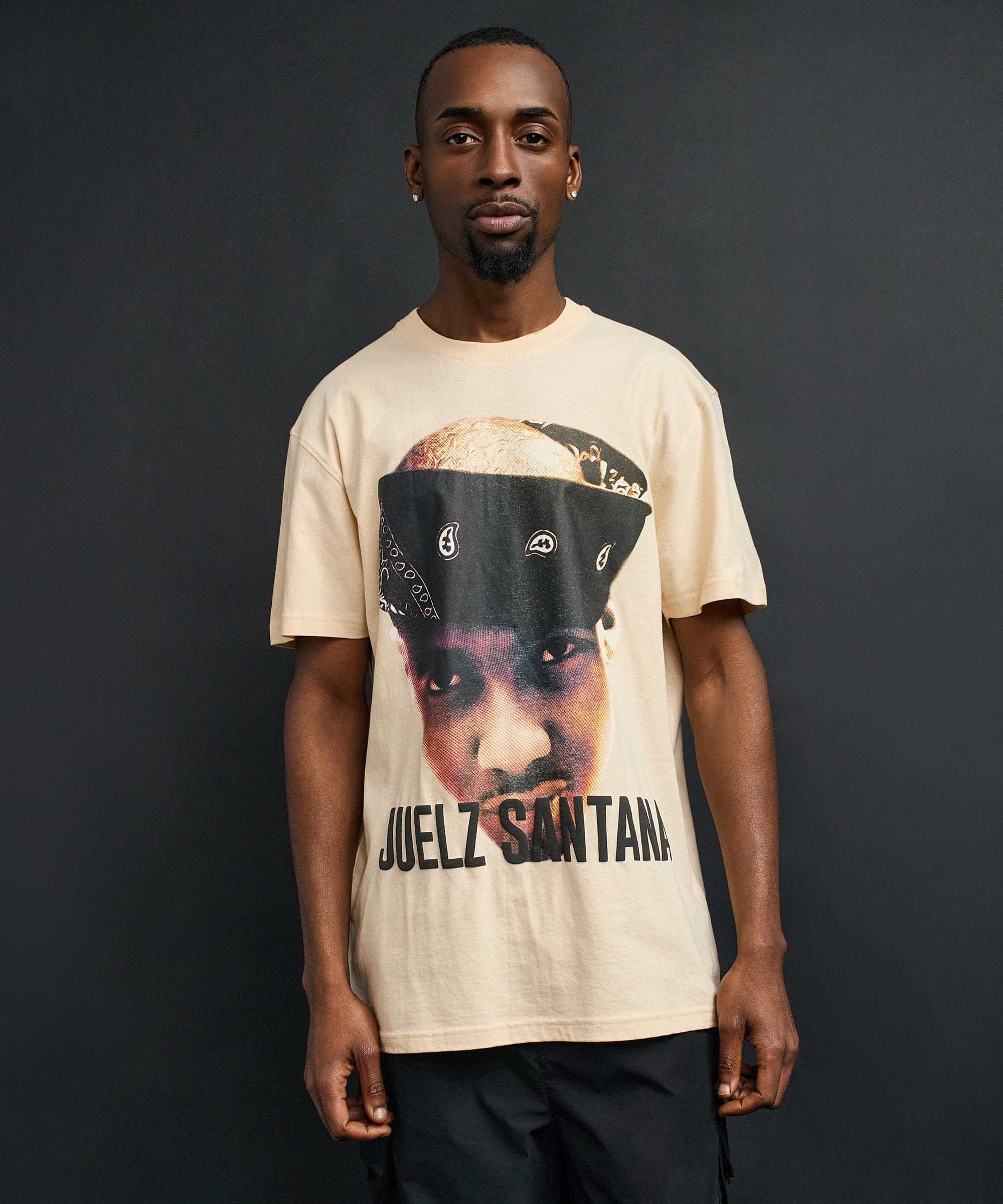 Dipset Portrait Graphic Short Sleeve Tee - Khaki