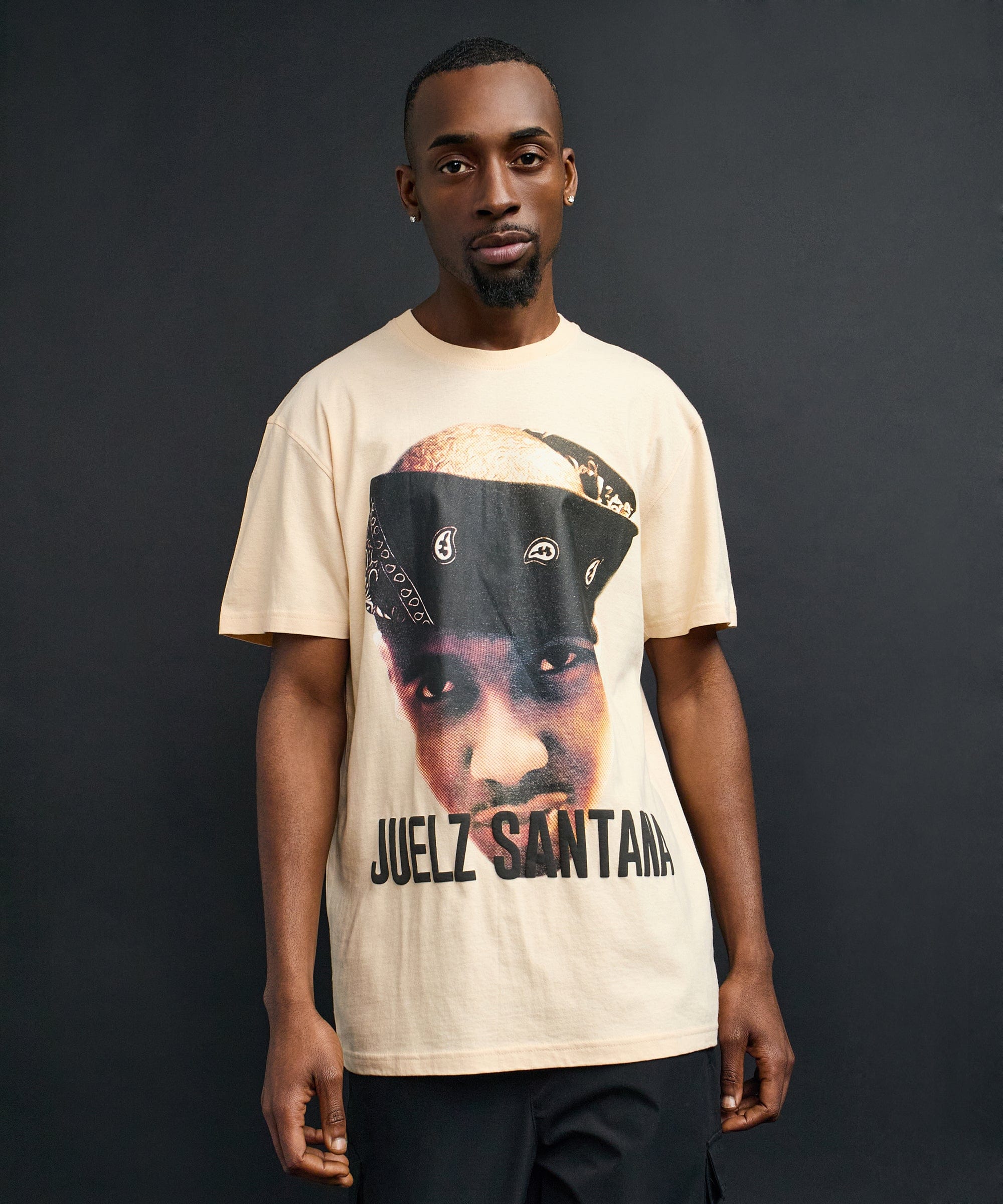 Dipset Portrait Graphic Short Sleeve Tee - Khaki